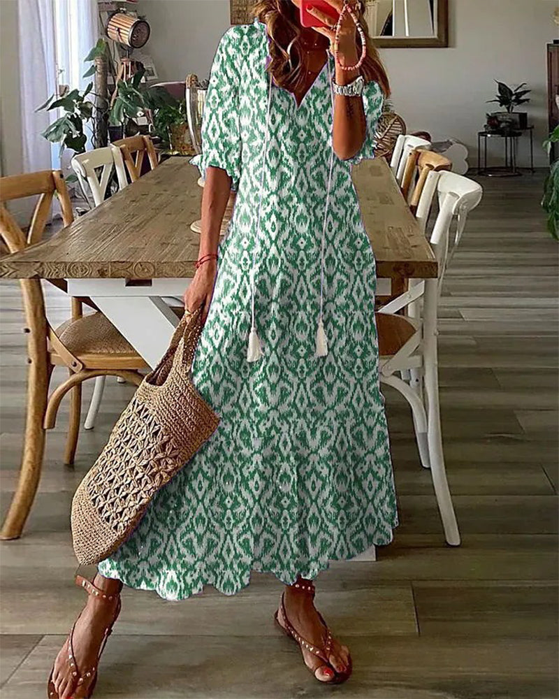 CAMELA - BOHO FLOWY COMFORT DRESS