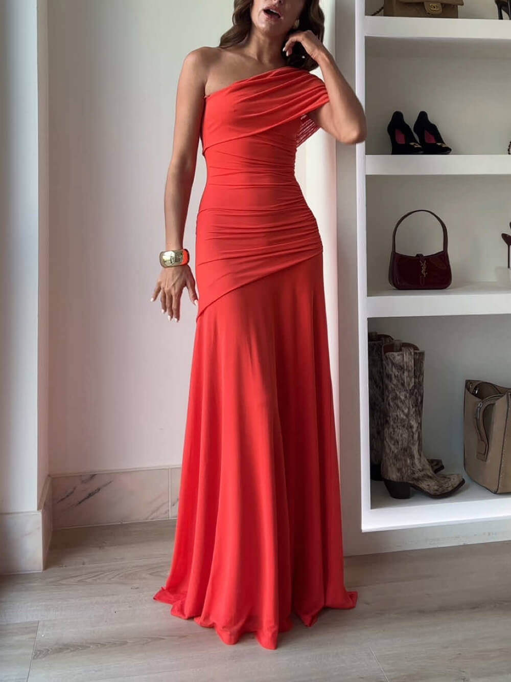 ANGELIQUE - GLAMOROUS LONG FASHION DRESS
