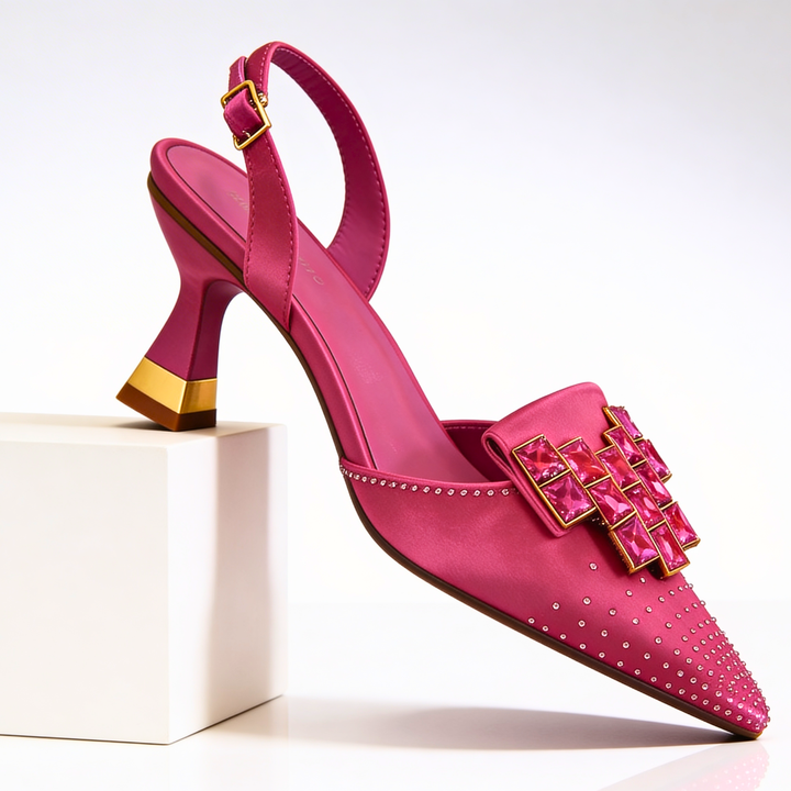 Vivienne Jewelled Slingback Heels
