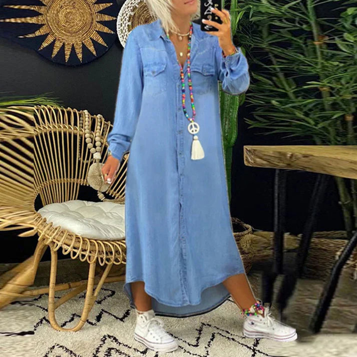 LARISSA - COMFORTABLE DENIM DRESS