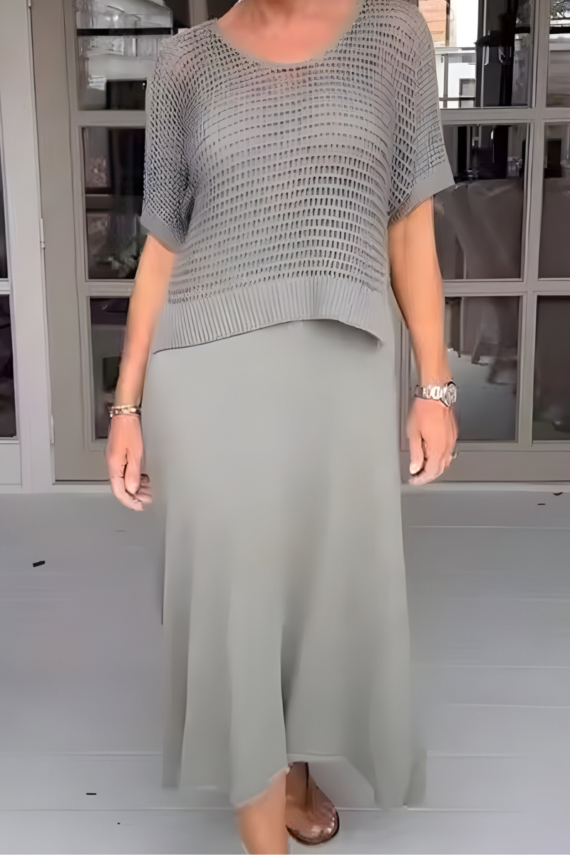 KEANNA - SUNLIT KNIT SUMMER DRESS
