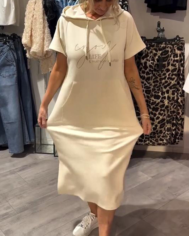 NELU - HOODED EVENING DRESS