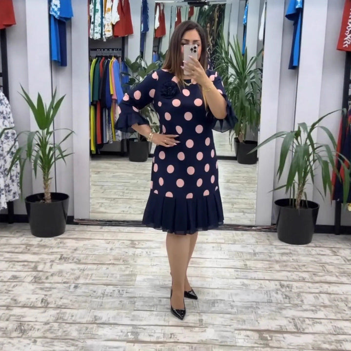 RIO - LUNARES PLEATED DRESS