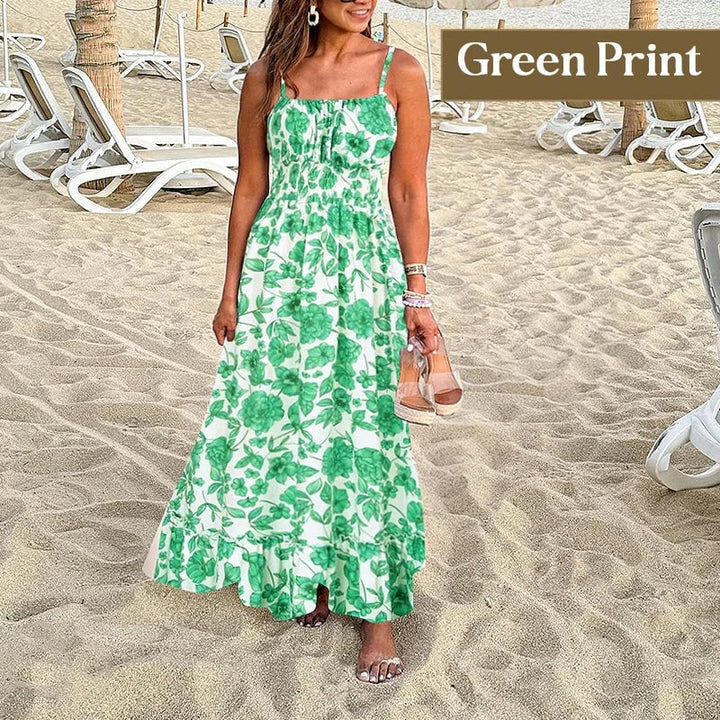 MONROE - ELEGANT FLORAL MAXI CAMI DRESS