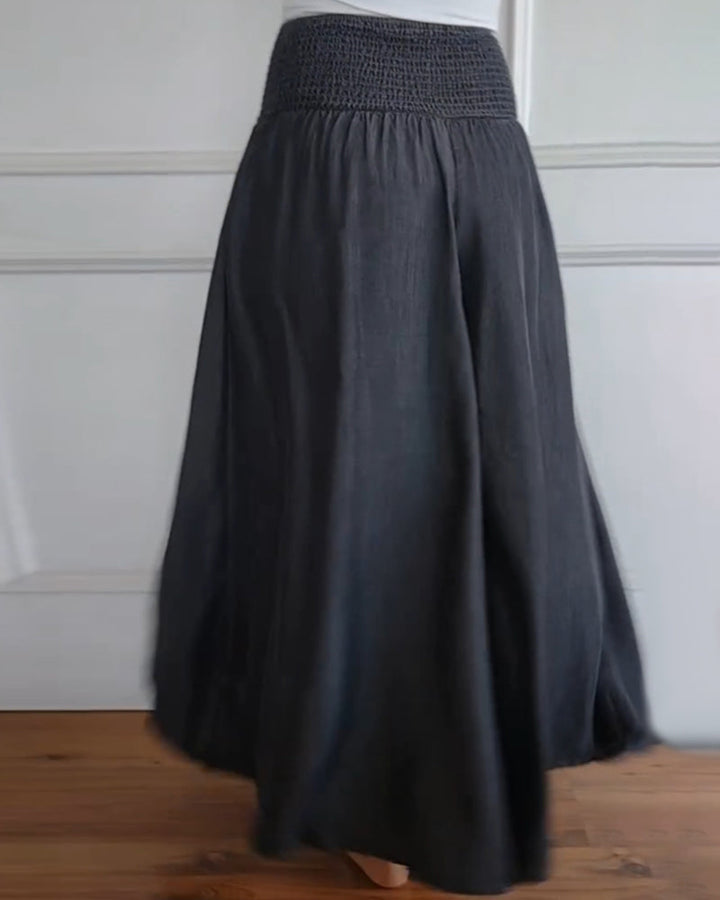 Hilda | Flowy Smocked Waist Pants
