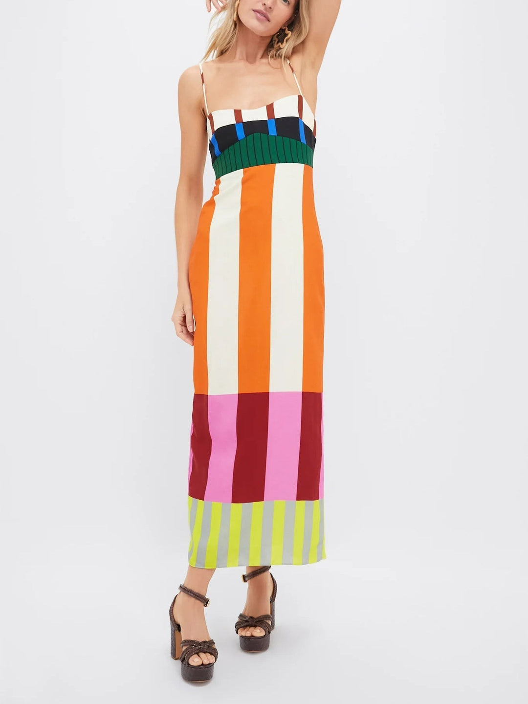 JULIETA - SIENNA BLOOM TIERED BOHO MAXI DRESS