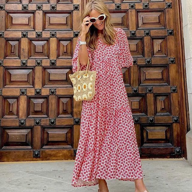 PATSI - PUFFED SHOULDER DRESS