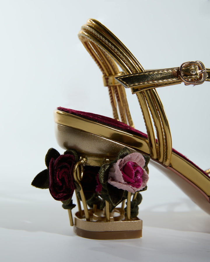 Ea Rose Cage Heels