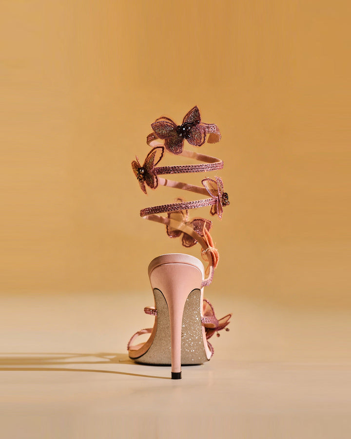 Elisa Glitter Butterfly Snake Sandals