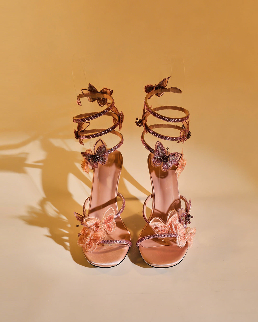 Elisa Glitter Butterfly Snake Sandals