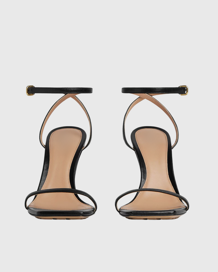 Fiamma Metal Knot Sandals In Black