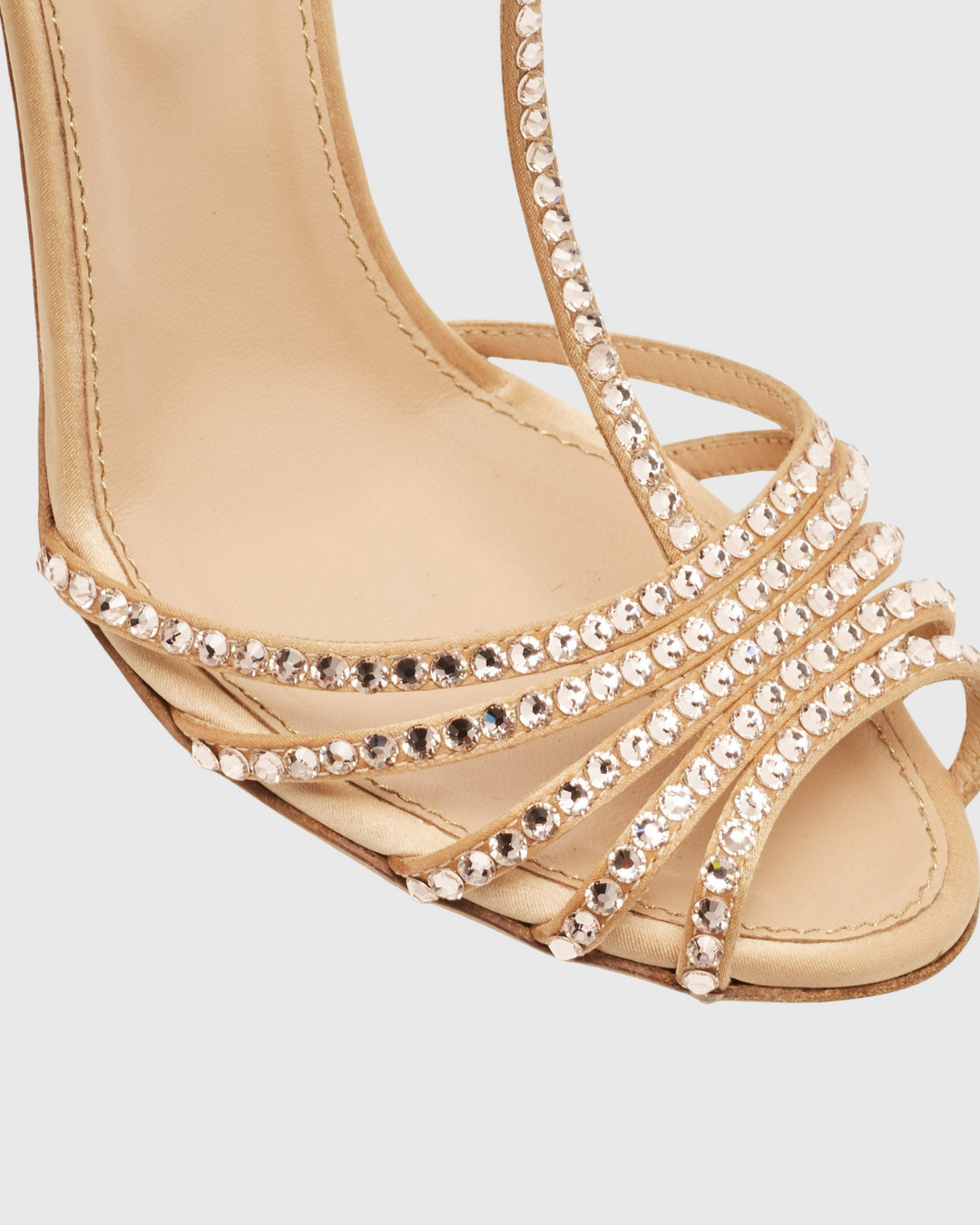 Giannina Rhinestone T Strap Sandals