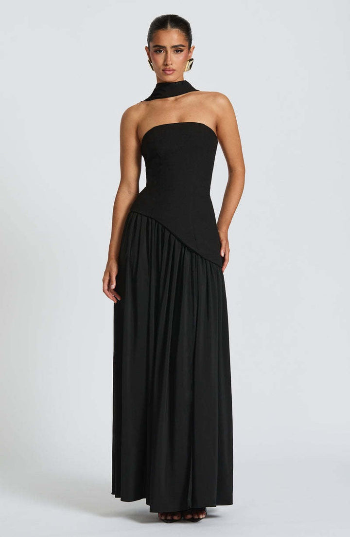SUNSET ELEGANCE GOLDEN HOUR DRESS