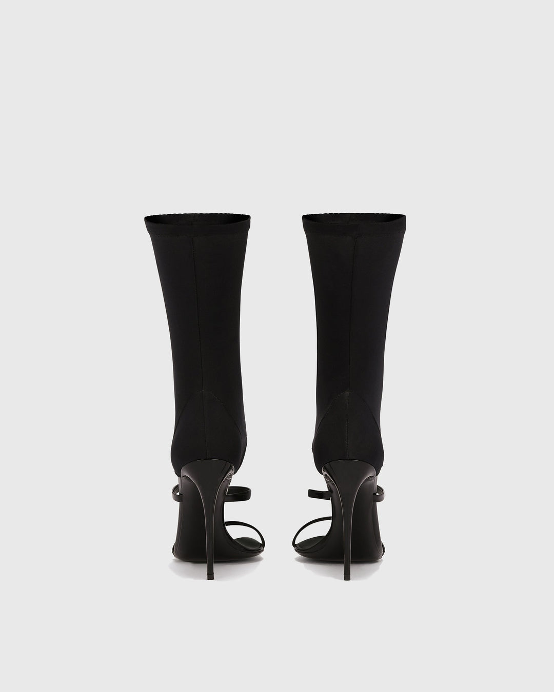 Norma Wrap Ankle Sandals In Black
