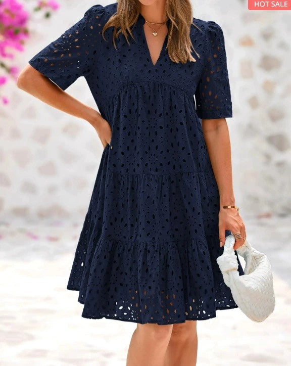 HELFER - CHIC OPEN-BACK MINI DRESS