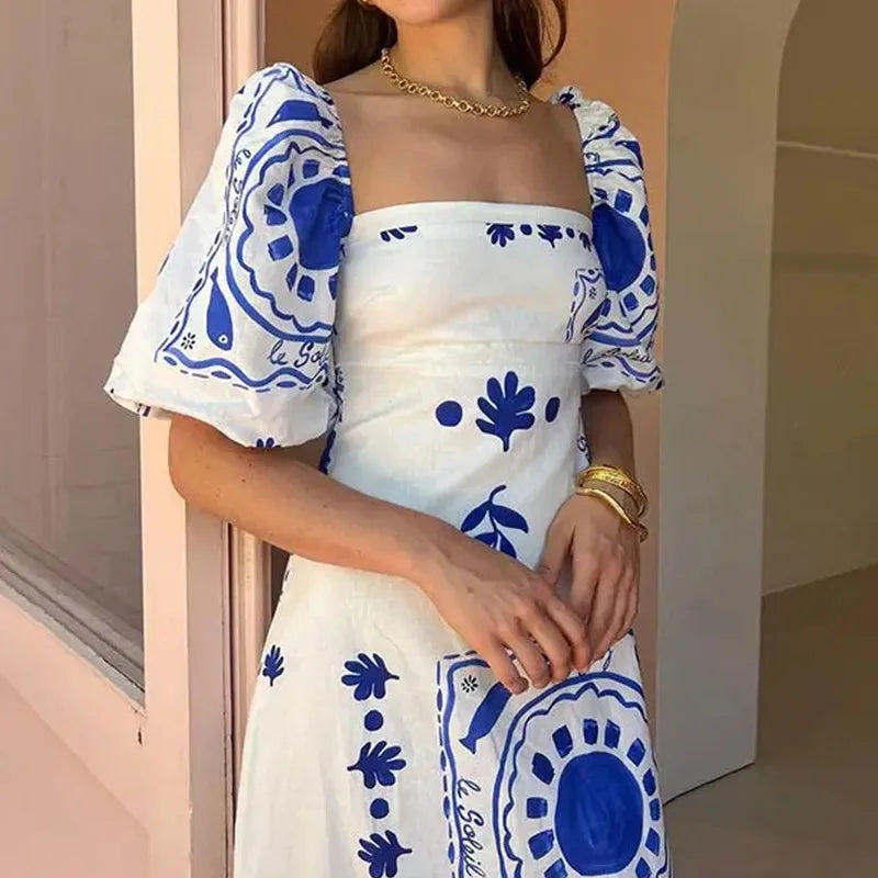 LARAVEL - SOPHISTICATED PLEATED MAXI DRESS