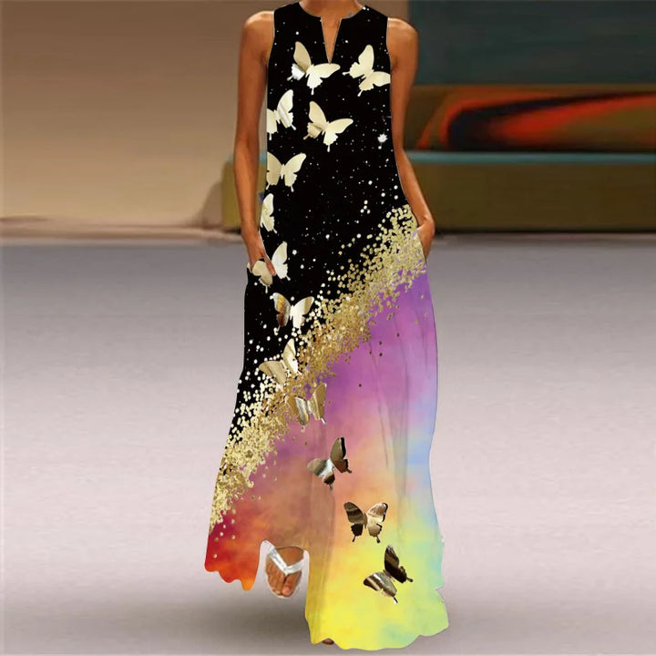 TEZZA - WILDFLOWER FLUTTER DRESS