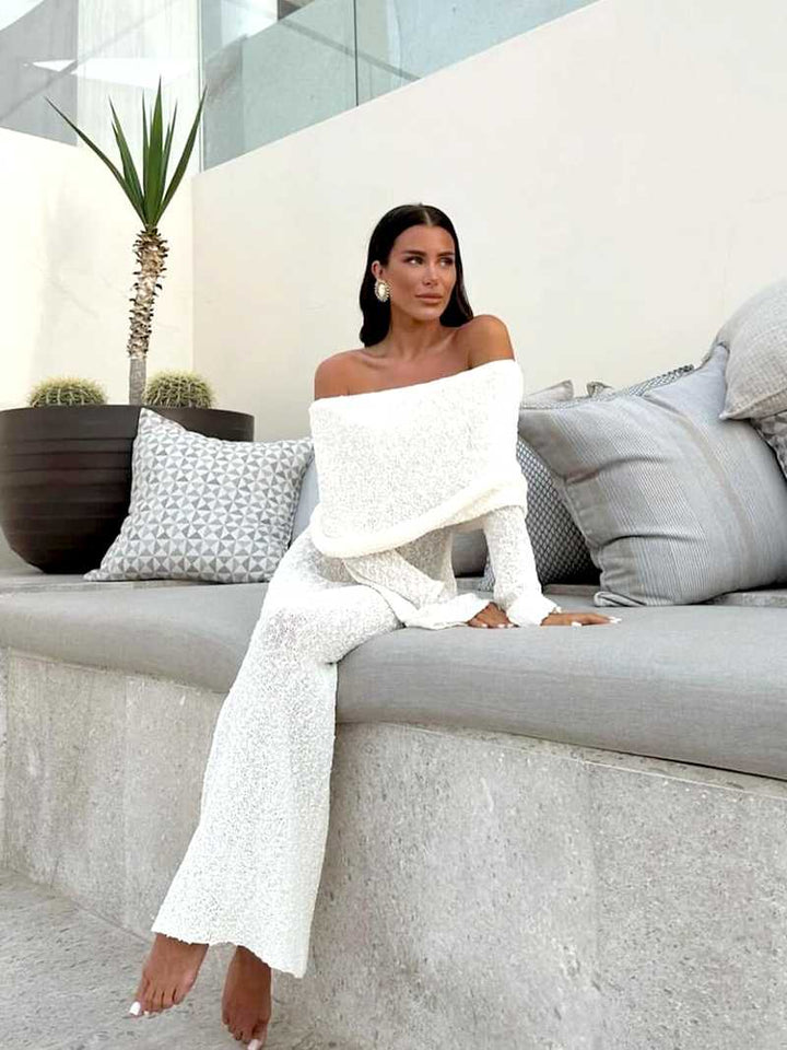 ATHENA - TEXTURED GLAM MAXI DRESS