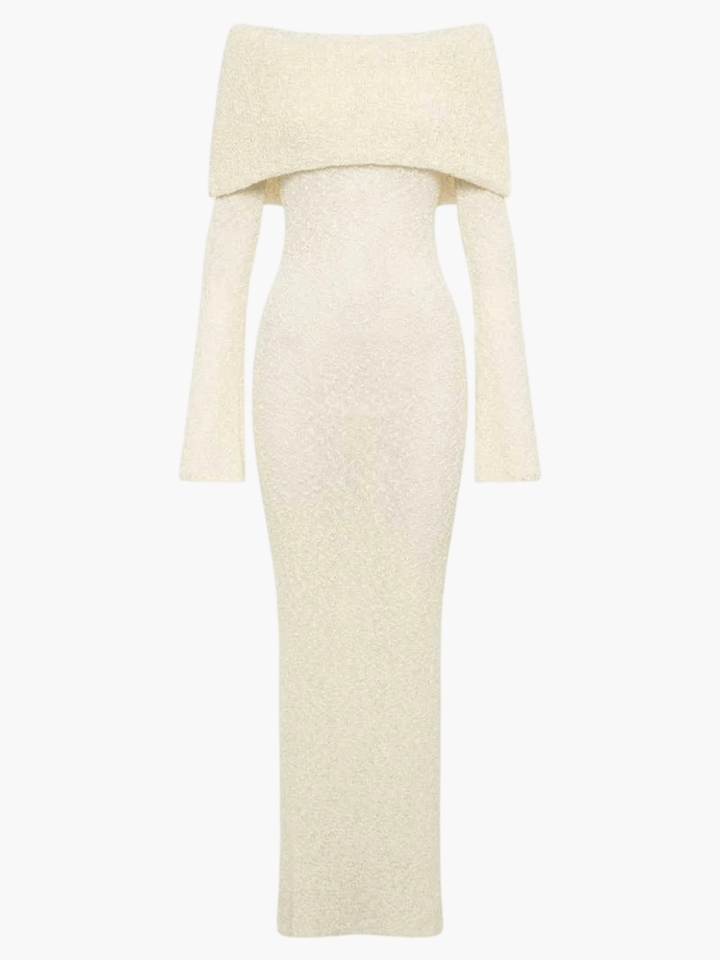 ATHENA - TEXTURED GLAM MAXI DRESS