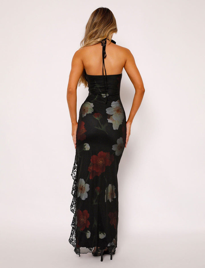 ABITAL - FLOWING SILHOUETTE MAXI DRESS