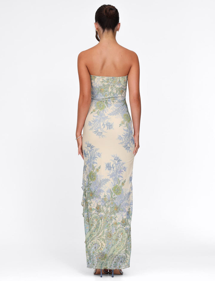 ABITAL - FLOWING SILHOUETTE MAXI DRESS