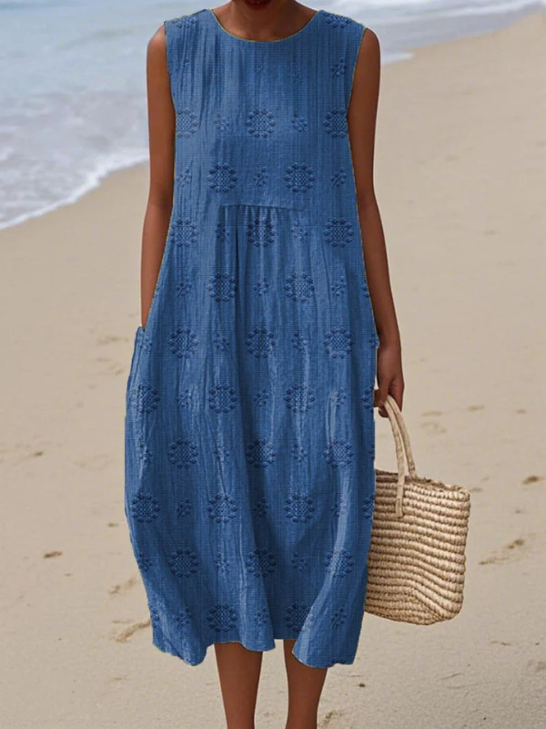Sara | Pattern Midi Dress
