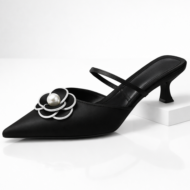 Vivienne Floral Kitten Heels