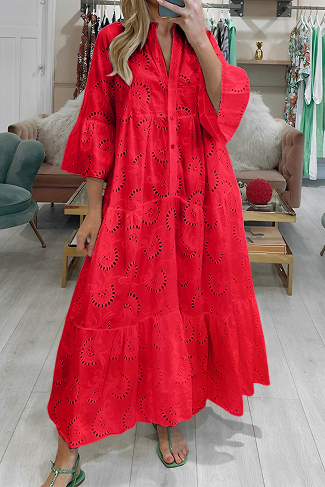 LOLA - LACE MAXI DRESS