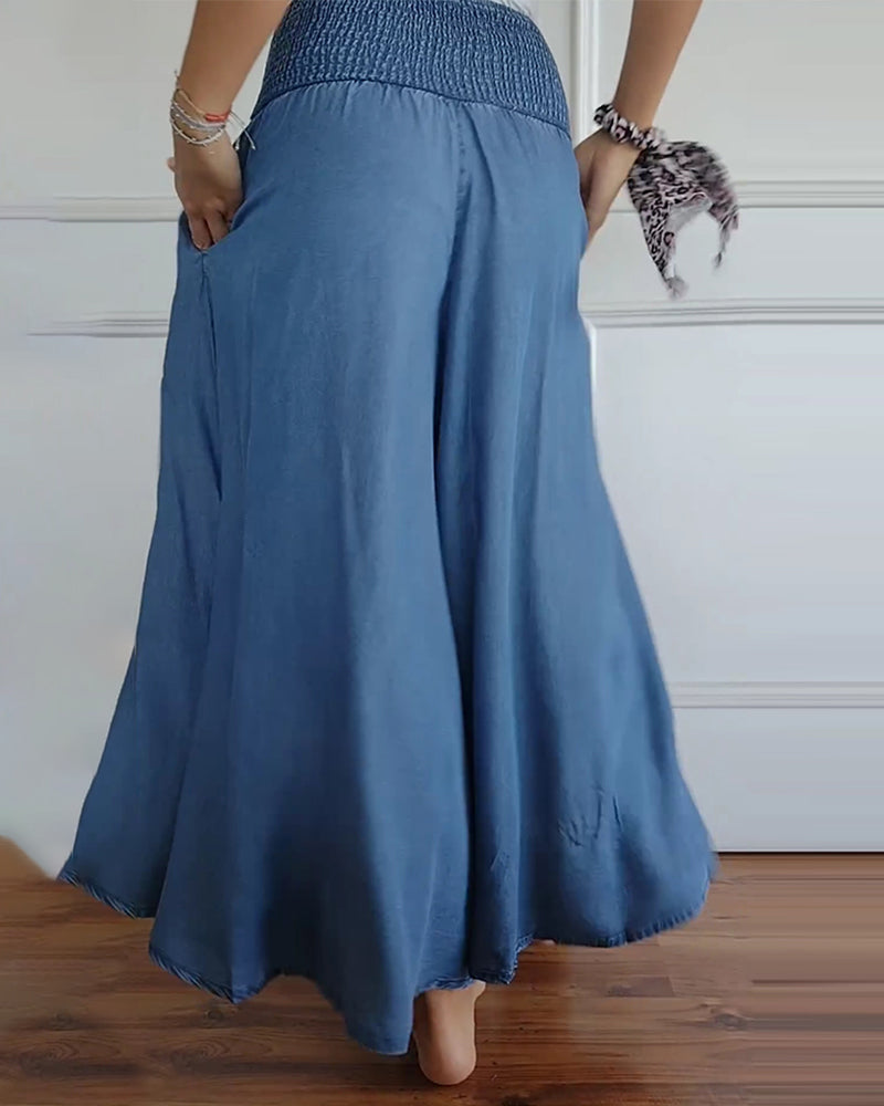 Hilda | Flowy Smocked Waist Pants