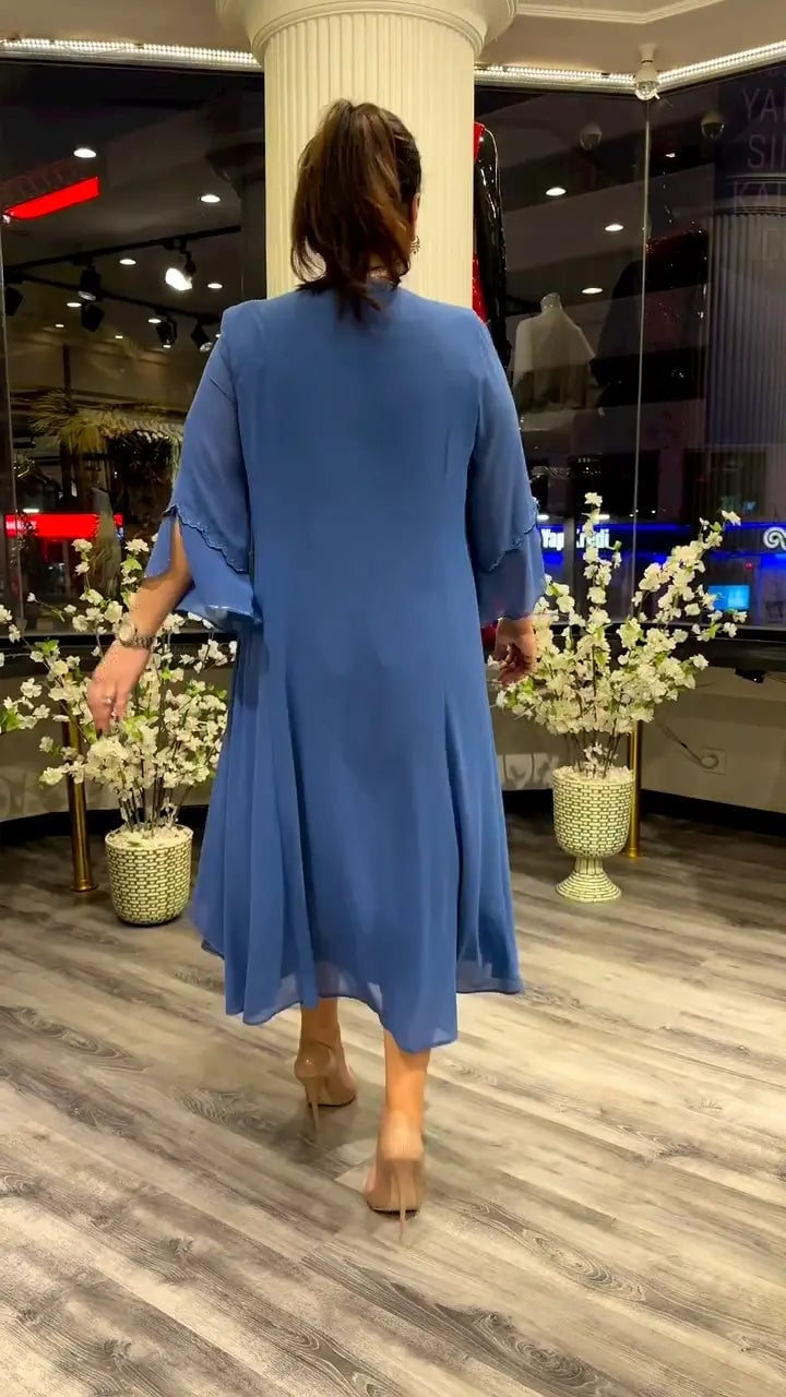 LAFRIZA - BREEZE FLOWY CHIFFON DRESS