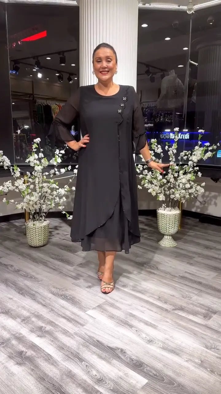 LAFRIZA - BREEZE FLOWY CHIFFON DRESS