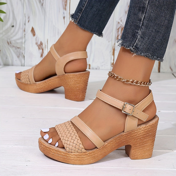 Willow™ | Braided Block Heel Sandals