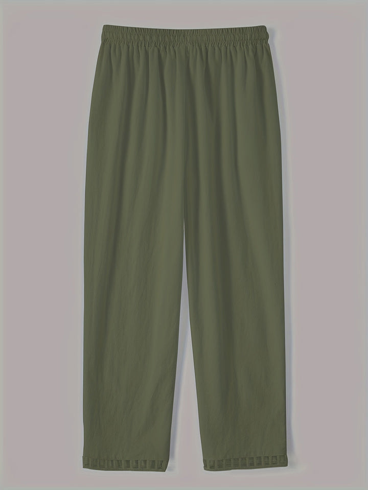 Wren | Relaxed Contrast Trim Cropped Pants