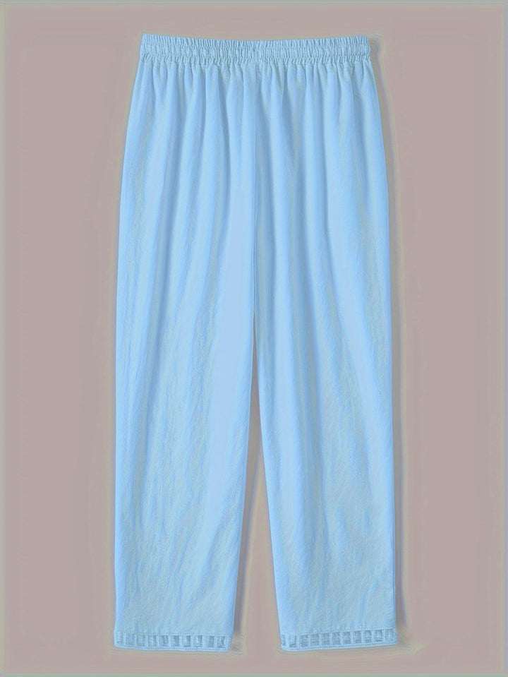 Wren | Relaxed Contrast Trim Cropped Pants