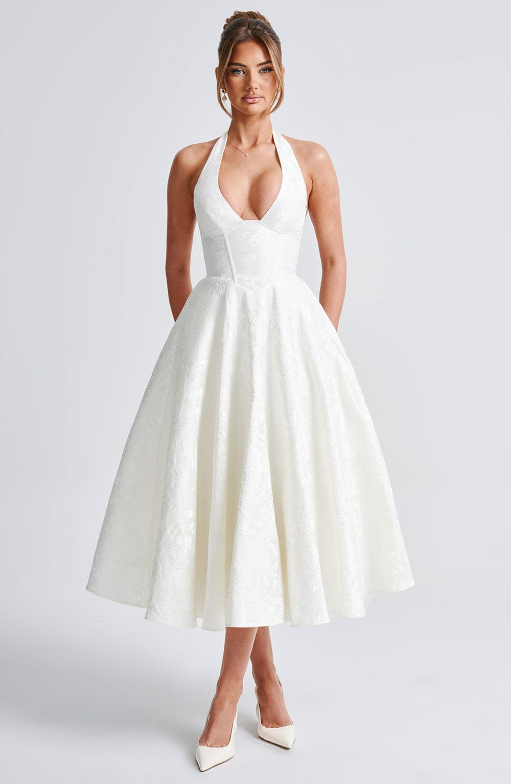 ALMIRA - SWEETHEART VINTAGE MIDI DRESS
