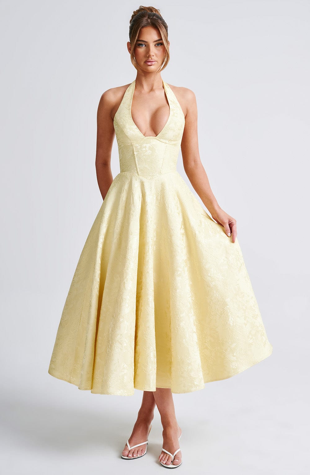 ALMIRA - SWEETHEART VINTAGE MIDI DRESS