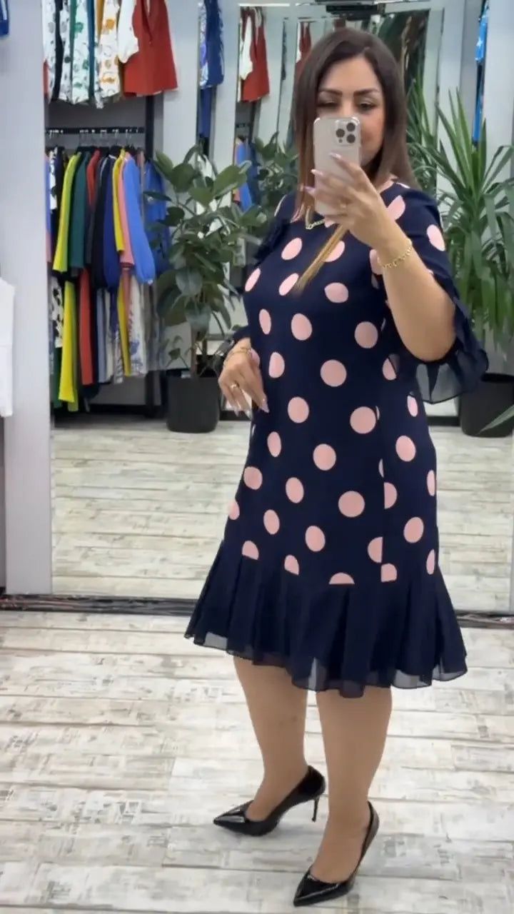 RIO - LUNARES PLEATED DRESS
