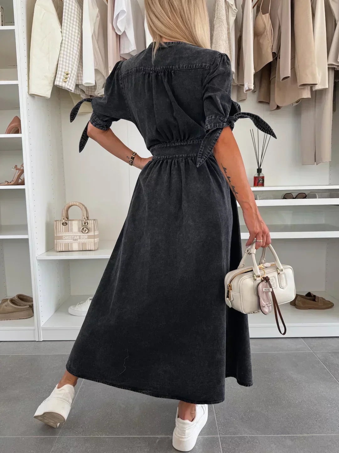 IVANIA - VIBRANT DENIM DRESS