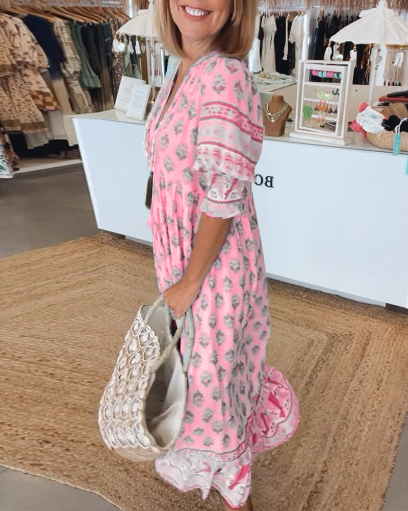 HEDELITA - TROPICAL ESCAPE MAXI DRESS