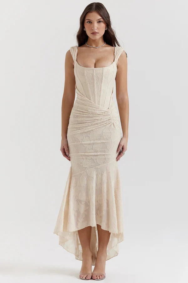 WANWAN - BLOSSOM PRINT MAXI GOWN