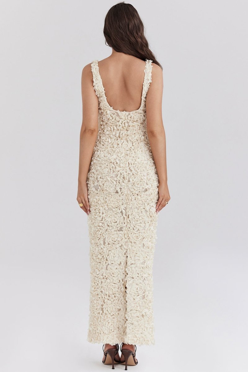 AHNA - LUXURIOUS PETAL DRESS