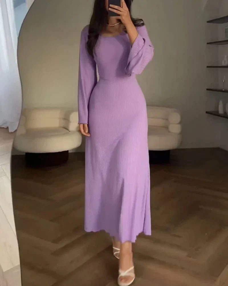 CLARE - SOPHISTICATED LONG-SLEEVE DRESS
